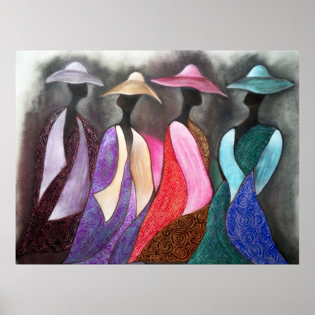 Afrikansk kyrka Dam Poster (Framsidan)