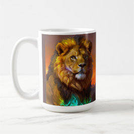 Afrikansk Lejon i Sunrise Kaffemugg