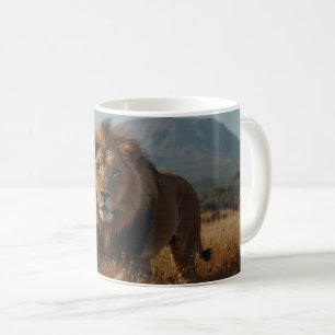 Afrikansk Lejon & Kilimanjaro Kaffemugg