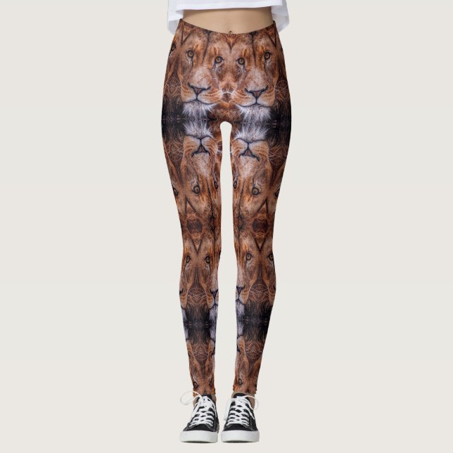 Afrikansk Lejon Leggings (Framsida)