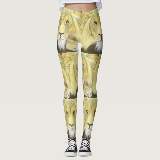 Afrikansk Lejon Leggings (Framsida)