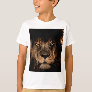 afrikansk lejon manke slutna ögon tee shirt
