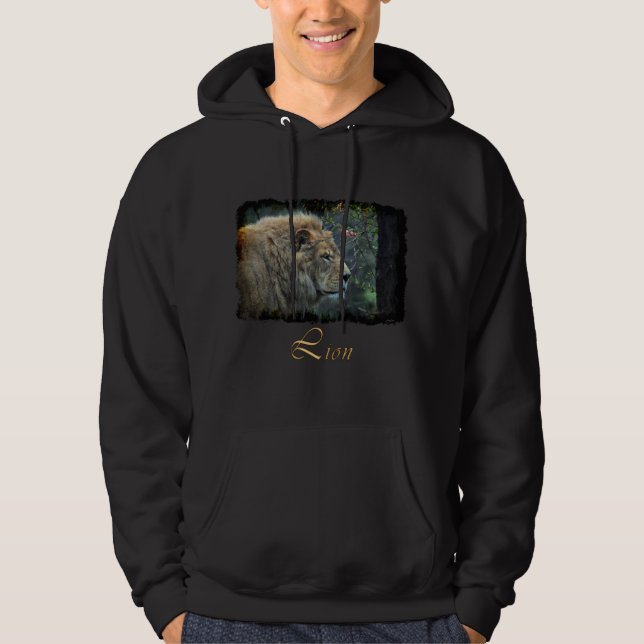 Afrikansk Lejon stor katt (djur-älskare) Hoodie (Framsida)