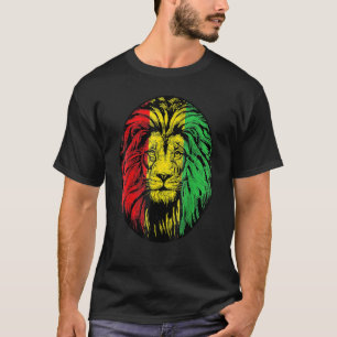 Afrikansk Lejon svart historik Månad Coola BLM Mel T Shirt