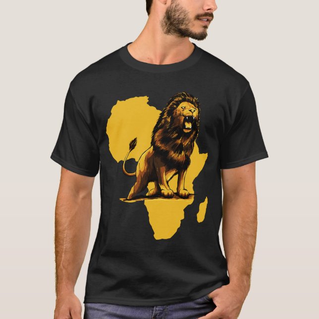 Afrikansk Lejon T Shirt (Framsida)