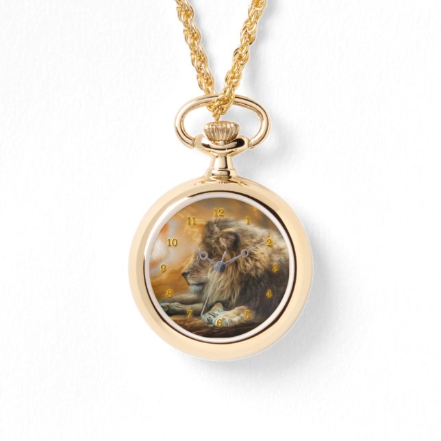 AFRIKANSK LEJONA VÄNTNING PÅ HUNDEN ARMBANDSUR (Framsida)