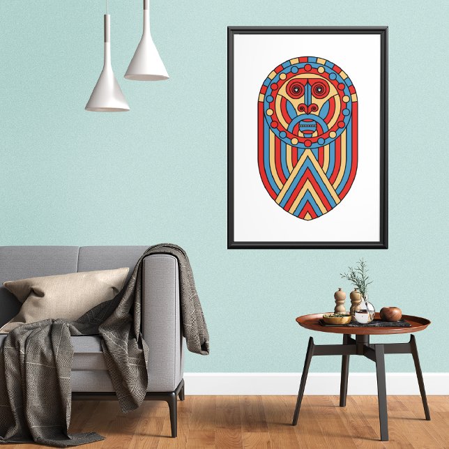 Afrikansk Lejonmask Canvastryck (Skapare uppladdad)