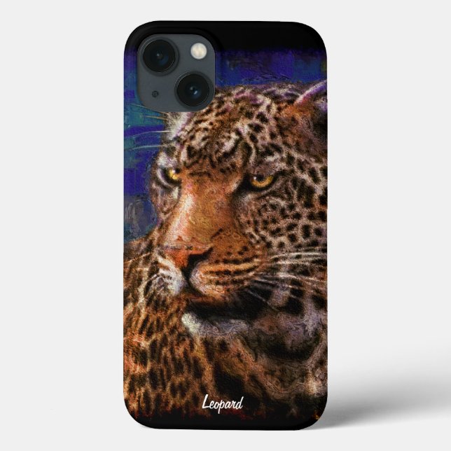 Afrikansk Leopard Big Cat Wildlife Art Device Fodr (Baksida)