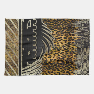 Afrikansk leopard i Rörelse Kökshandduk