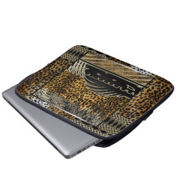 Afrikansk leopard i Rörelse Laptop Fodral