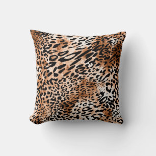 Afrikansk leopard Skriv ut sömlös Kudde