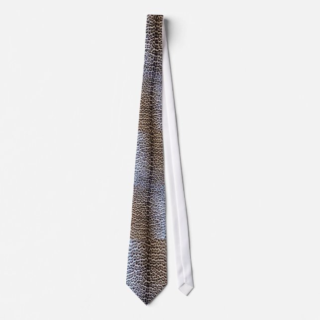 AFRIKANSK LEOPARDMÖNSTERMANAR FORMELLA TIE SLIPS (Framsida)