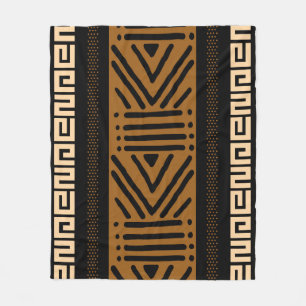 Afrikansk Lera Trasa tryckt blanket Fleecefilt