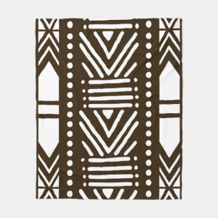 Afrikansk Lera Trasa tryckt blanket Fleecefilt