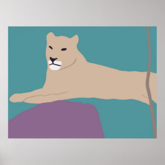 Afrikansk lioness poster