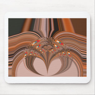 Afrikansk ljusblond Kaleidoskop Art Utskriftsdesig Musmatta