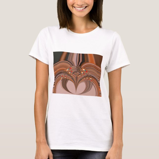 Afrikansk ljusblond Kaleidoskop Art Utskriftsdesig Tee (Framsida)