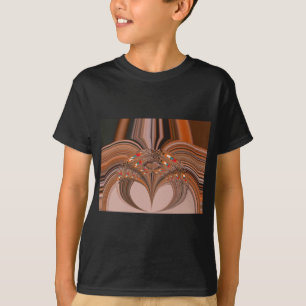 Afrikansk ljusblond Kaleidoskop Art Utskriftsdesig Tee Shirt