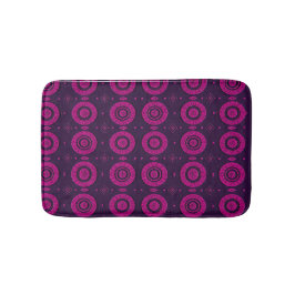 Afrikansk Magenta Geometrisk Cirkulär Mönster Badr Badrumsmatta
