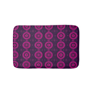 Afrikansk Magenta Geometrisk Cirkulär Mönster Badr Badrumsmatta