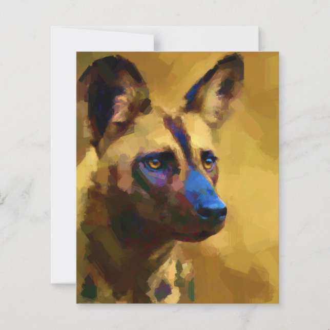 Afrikansk målad Hund (Framsida)