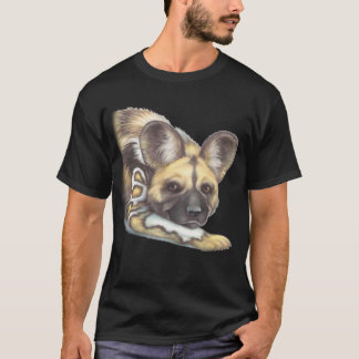Afrikansk målad Hund T Shirt