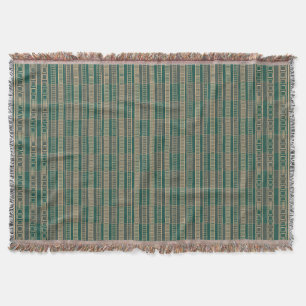 Afrikansk Mali Mönster Throw Blanket II Filt