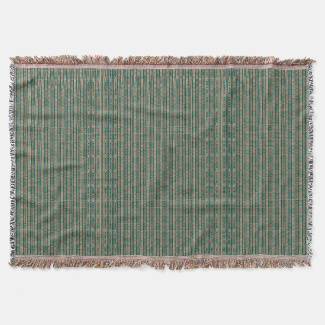 Afrikansk mali Mönster Throw Blanket III Filt (Framsidan)