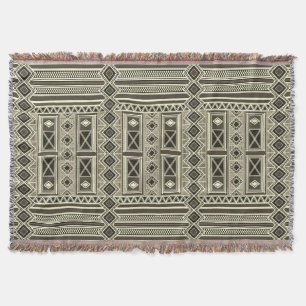 Afrikansk Mali Mönster Throw Blanket V Filt