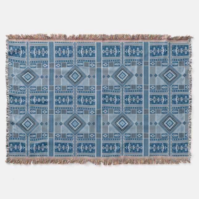 Afrikansk mali Mönster Throw Blanket X Filt (Framsidan)