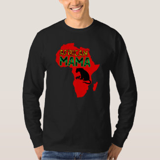 Afrikansk mamma lejoninna röd t shirt