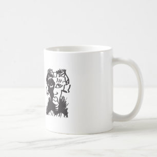 Afrikansk man Teckning Funny Quote Classic White M Kaffemugg