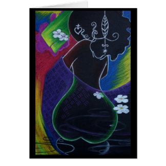 Afrikansk måne II Hälsningskort