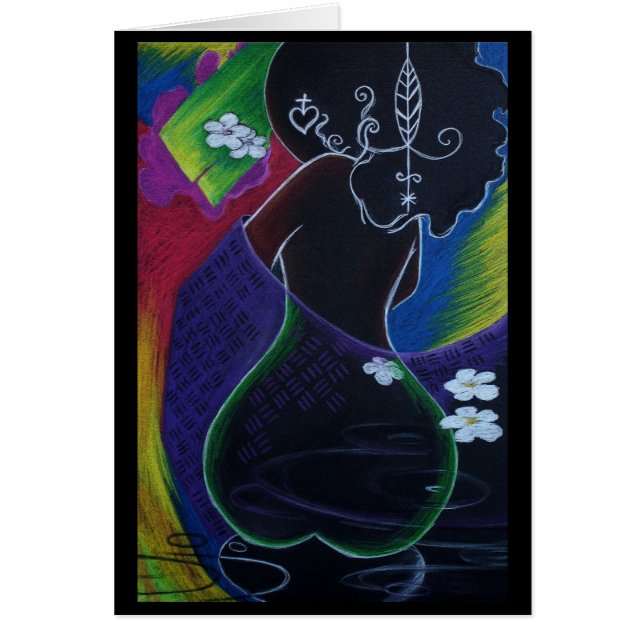 Afrikansk måne II Hälsningskort (Framsidan)