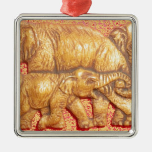 Afrikansk mara Elephants Julgransprydnad Metall