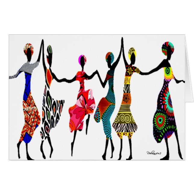 Afrikansk maridokt hälsningskort (Framsidan Horizontal)