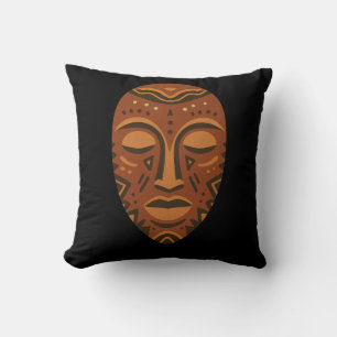 Afrikansk mask kudde