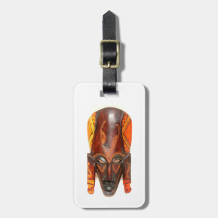 afrikansk mask-märkre bagagebricka