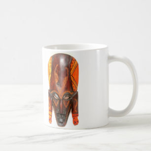 afrikansk mask mugg
