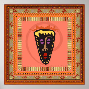 Afrikansk mask poster