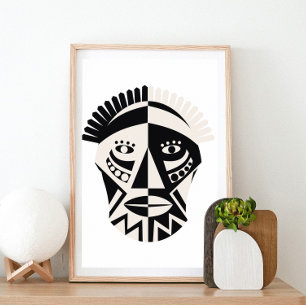 Afrikansk mask poster