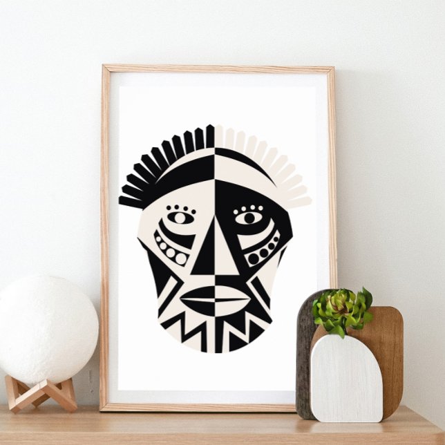 Afrikansk mask poster (Skapare uppladdad)