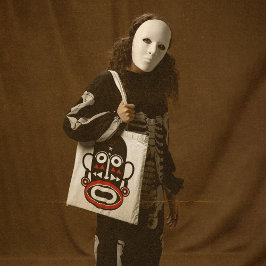 Afrikansk mask tygkasse