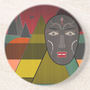 Afrikansk mask underlägg