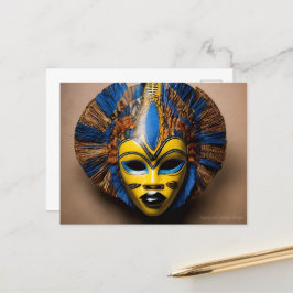 Afrikansk mask vykort