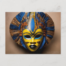 Afrikansk mask vykort