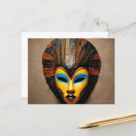 Afrikansk mask vykort