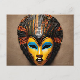 Afrikansk mask vykort