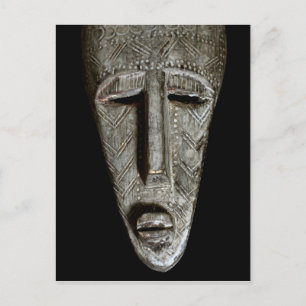 Afrikansk mask vykort