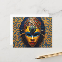 Afrikansk mask vykort